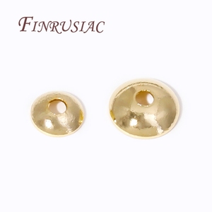 14K Gold Plated Brass <strong>Bead</strong> Caps DIY Accessories <strong>for</strong> Necklace <strong>Bracelet</strong> Jewelry Making DIY Spacer Caps Jewelry Findings Components - Product Image 2