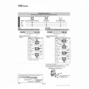 Électrovanne pneumatique SMC VXZ252JZ2A Produit de vannes de commande - Product Image 1