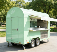 Remorque mobile pour aliments, boissons, bière et bonbons, aménagement flexible et personnalisé, chariot de restauration rapide professionnel, design résistant à la rouille, pour événements