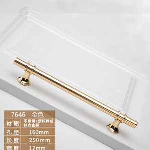 European Luxury Stainless Steel Drawer Cabinet <b>Dresser</b> Door <b>Knobs</b> Minimalist Pulls Handles Eco-Friendly Easy Installation - Product Image 4