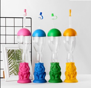 500ml nhựa trong suốt rơm <span class=keywords><strong>cup</strong></span> với leo cơ sở cho Đảng - Product Image 6