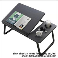 Bureau d'appoint relevable pour ordinateur portable, bureau paresseux pour lit, bureau mobile moderne et minimaliste en PVC