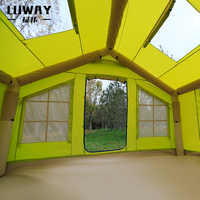 Tente de plage gonflable quatre saisons, grande, légère, résistante aux UV, avec 4 portes, pour 4 personnes, camping en plein air