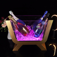Gaufrier led en acrylique, pièces, fabrication chinoise, vente en gros, porte-bouteille, en acrylique