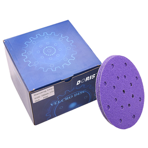 Gran oferta, disco de lijado de Velcro de óxido de aluminio de 5 pulgadas y 125mm, papel de <span class=keywords><strong>lija</strong></span> <span class=keywords><strong>Lija</strong></span> de múltiples agujeros personalizable para madera de dureza media - Product Image 2
