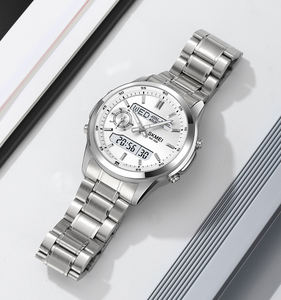 新着Skmei2284メンズスポーツデジタルクォーツ時計防水<span class=keywords><strong>3ATM</strong></span>ゴールドシルバーブラック腕時計 - Product Image 4