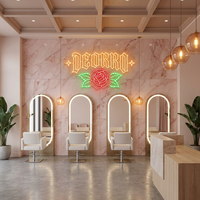 Enseigne néon LED personnalisée en acrylique avec logo, directement de l'usine, pour salon de beauté, spa, boutique, maison, bureau, entreprise, décoration murale publicitaire