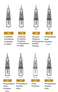 Aimoosi เข็มสักคิ้วแบบมืออาชีพ,เข็มตลับสกรูสำหรับแต่งหน้าแบบถาวรใช้แล้วทิ้ง - Product Image 2