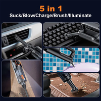 Mini aspirateur à main sans fil alimenté par batterie rechargeable Air Duster 42 m/H Airflow 8 Kpa Aspiration pour voiture et bureau