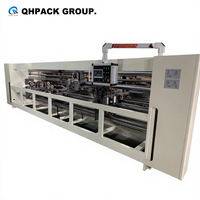 Machine de fabrication de boîtes en carton ondulé manuelle grande vitesse QHPAC pour la couture de deux pièces