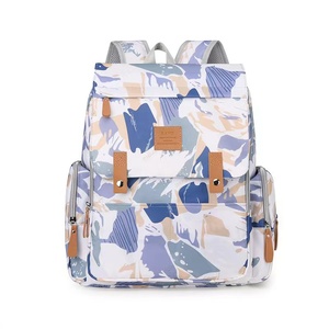 Nouveau tissu bébé <span class=keywords><strong>sac</strong></span> à couches multi-fonction épaule <span class=keywords><strong>sac</strong></span> à main mère et bébé Pack à la mode léger poussette sacs suspendus - Product Image 1
