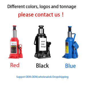 Crics Bouteilles Hydrauliques Rouges Robustes de Grande Capacité 2T/3T/5T/8T/10T/12T/16T/20T/50 <span class=keywords><strong>Tonnes</strong></span> pour Outils de Réparation Auto, Voiture, Véhicule, Camion, Camping-Car - Product Image 6