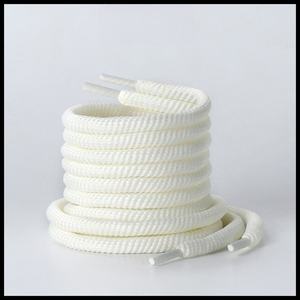 Lacets de chaussures en corde épaisse ronde de 8 mm, lacets de chaussures de sport en polyester à motif uni personnalisé, tendance - Product Image 6