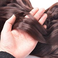 Extensions de cheveux synthétiques tressées au crochet, style bohème, bouclées à la française, brun foncé, 22 pouces, pré-étirées, ondulées et volumineuses
