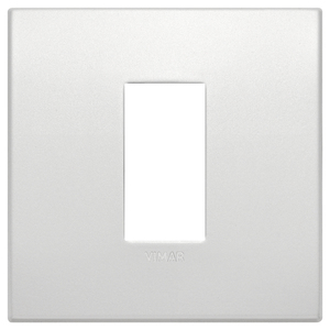 Vimar Classic 1M Pearl Matt Plate 9.9x9.8x1.7 Wall <b>Switch</b> Cover - Product Image 1
