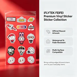 Cute Cartoon Vinyl Stickers Irregular Shape Strong <b>Stickiness</b> for Daily Essentials - Product Image 2