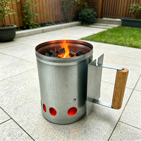 Allume-charbon de barbecue tout-en-un à cheminée, directement de l'usine