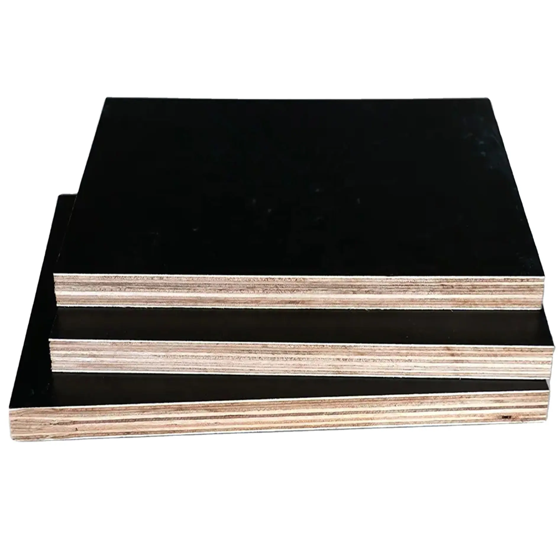 JIAMUJIA Factory Supply Two Time Hot Press Construction Template Black Film Faced Plywood for Construction and Building