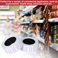 Étiquettes et autocollants en papier offset blanc pour usage industriel et étiquettes de supermarché pour expositions