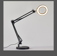 Home Office Hospital Beauty 5X HD Magnifying Touch Control Lampe grossissante cosmétique pliable pour salon de soins de la peau Tattoo Reading