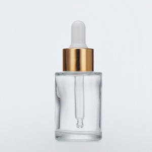 Bouteille en verre cosmétique de haute qualité de 30ml avec huile essentielle de cylindre rond d'épaule plate de compte-gouttes - Product Image 6