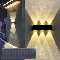 Nordic Sconce beleuchtung im freien Sonnenlicht-Sensor LED Solar-Up-Down-Lichter Batterie Wandlampe Sensor Solar-Wandbeleuchtung für draußen