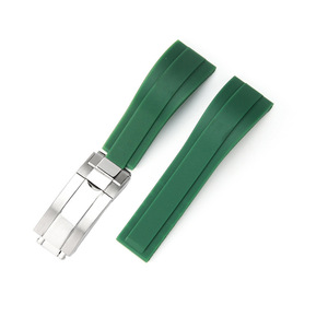 Nhiều Màu sắc FKM cao su xem Dây đeo với triển khai <span class=keywords><strong>Clasp</strong></span> 20mm sei ko Diver cao su Dây Đeo 20mm cao su xem ban nhạc cho đồng hồ - Product Image 1