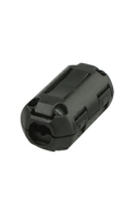 Filtre anti-bruit EMC/EMI à anneau de ferrite gris à clipser avec boîtier en plastique noir