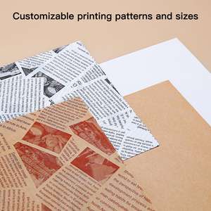 Hamburger Packaging Grease Proof <b>Paper</b> Sandwich <b>Wrapping</b> Deli <b>Paper</b> Shawarma <b>Food</b> Grade Wax <b>Paper</b> - Product Image 2