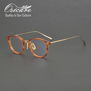 Lunettes De luxe Gafas De Reading Lentes Ordinateur <span class=keywords><strong>Optique</strong></span> Eye Designs Lentes De Titan Hommes Lunettes Titane Acétate Cadres - Product Image 4