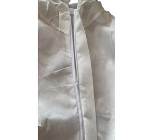 Overol Tipo 5/6 Overol transpirable Mascarilla facial humana SMS Overol No tejido Desechable Adulto Seguridad CE EOS Blanco - Product Image 3