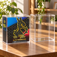 Étui de présentation en acrylique premium pour Mega Evolution Pitch Black Booster Bundle TCG, épaisseur 5 mm, protection UV, anti-poussière, aimant N52