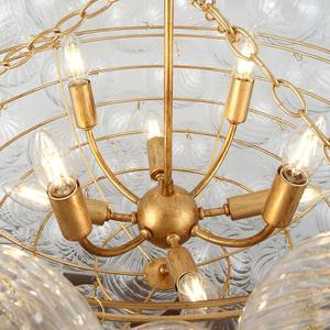 Lámpara de Techo Moderna de Hierro y Vidrio Personalizada de Fábrica, Iluminación de Bola Redonda para Comedor, Dormitorio y Cocina - Product Image 4