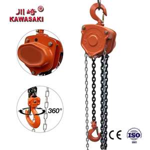 Polipasto Manual de Cadena de 1.5 Toneladas y 12m KAWASAKI para Proyectos de Elevación en Ingeniería Industrial y Civil - Product Image 1