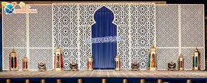 De Las Noches Árabes tema velas boda escenario increíble recepción noche boda escenario el escenario perfecto para la decoración de boda - Product Image 4