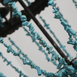 American Country Retro Designer Chandelier Vieux <span class=keywords><strong>Turquoise</strong></span> Lampes décoratives Salon Salle à manger <span class=keywords><strong>Chambre</strong></span> à coucher Usage domestique-Taille moyenne - Product Image 3