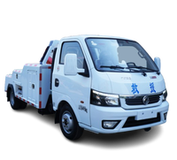 Dépanneuse manuelle Dongfeng Tuyi 3-5T avec système hydraulique, moteur diesel Euro 6 et treuil à commande bilatérale