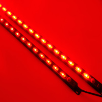 Barre lumineuse LED 12V étanche IP67 pour camping, magnétique, anti-moustiques, avec bande rouge SOS ambre pour camping-car, tente, auvent