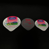 Gobelets en plastique pour yaourt de 100 ml, 125 ml, 255 ml et couvercles en aluminium