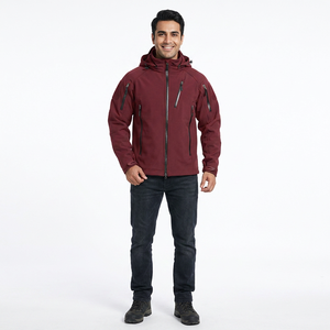 High Quality Softshell Winter Jackets Stand Water-Proof Wind Breaker Custom Sublimation Printing Zipper Closure Casual Style - Product Image 1
