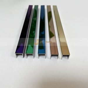 EX001 JYF Profilés en U modernes en acier inoxydable 304, étanches et durables, solution tout-en-un pour carrelage mural et de sol en appartement - Product Image 5