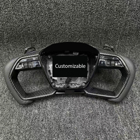 Volante de cuero negro, diseño de avión adecuado para Audi A3 A4 A4L A5 A6L Q3 Q5 R8 A7, actualización Interior de coche