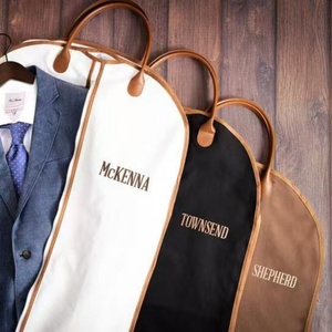 Oxford vêtement sac PU garniture bonne qualité vêtements sacs Logo impression ou broderie anti-poussière sacs pour femmes hommes maison stockage - Product Image 4