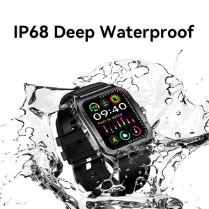 [Fábrica Original] Reloj Inteligente AMOLED Cuadrado de 178 Pulgadas con Correa Metálica, Respuesta a <span class=keywords><strong>WhatsApp</strong></span>, Monitoreo de Salud - Product Image 3