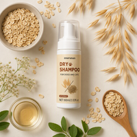 Zourunan 60ml Shampoing Sec Naturel pour Animaux à Base de Plantes Sans Eau Sans Rinçage Mousse pour Chiens et Chats Vente en Gros OEM ODM Usine