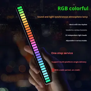 Araba ve Masaüstü için İnternet Ünlüleri Tarafından Renkli Atmosfer Yaratan, RGB Ses Kontrollü, Sensörle Etkilenen, Müzik Sincronizasyonlu LED Işık - Product Image 1