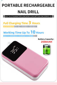 85W ricaricabile senza spazzole 35000 RPM senza spazzole motore trapano E File per Manicure professionale salone - Product Image 2