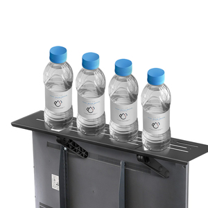 Black Metal 24 36 pulgadas Extra Long Set Top Box Estante de pantalla Monitor de acero TV Top Shelf - Product Image 6
