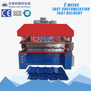 Single Layer Trapezoidal Colored Steel Roofing <b>Sheet</b> Roll Forming Machine IBR Roof <b>Tile</b> Making Machines Roof <b>Tile</b> Making Machine - Product Image 3