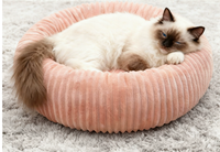Hundebett mit Abnehmbarem Waschbarem Bezug, Stützendes Cremefarbenes Großes Hundesofa, Haustier-Zelt für Große Hunde - Für Alle Jahreszeiten, Keine Montage Erforderlich